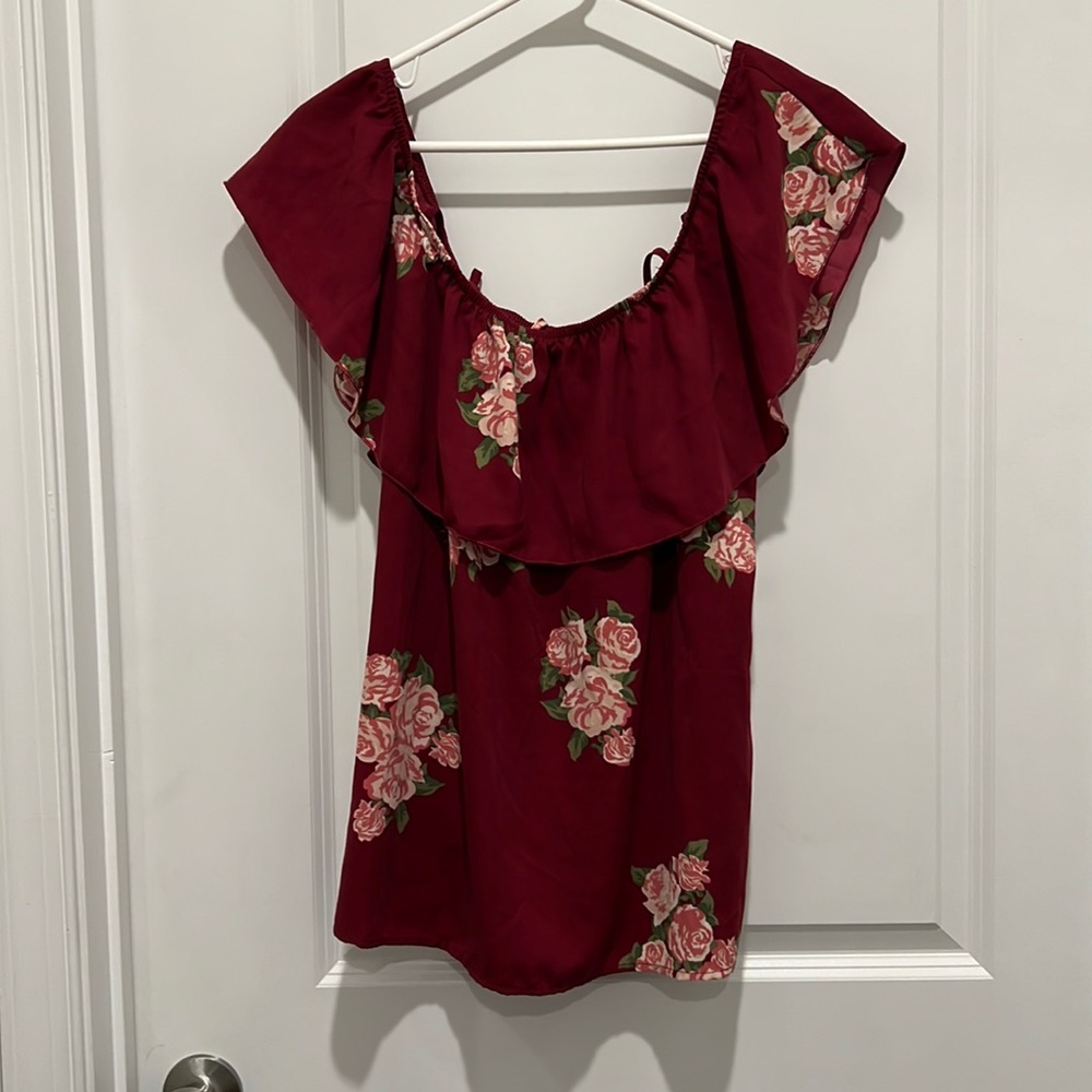 No Boundaries Floral Dress Shirt Size XXL